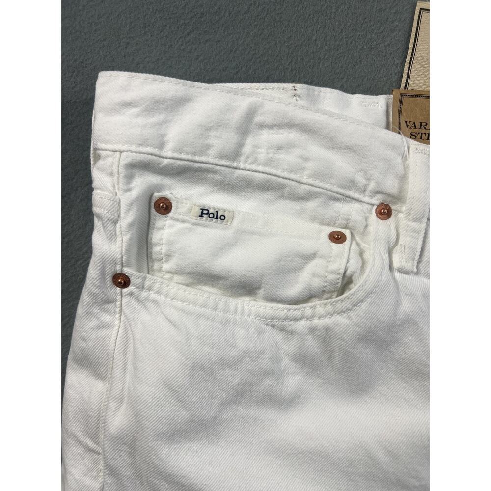NEW Polo Ralph Lauren White Varick Slim Straight Jeans Men's size 44T/36 - Picture 5 of 11